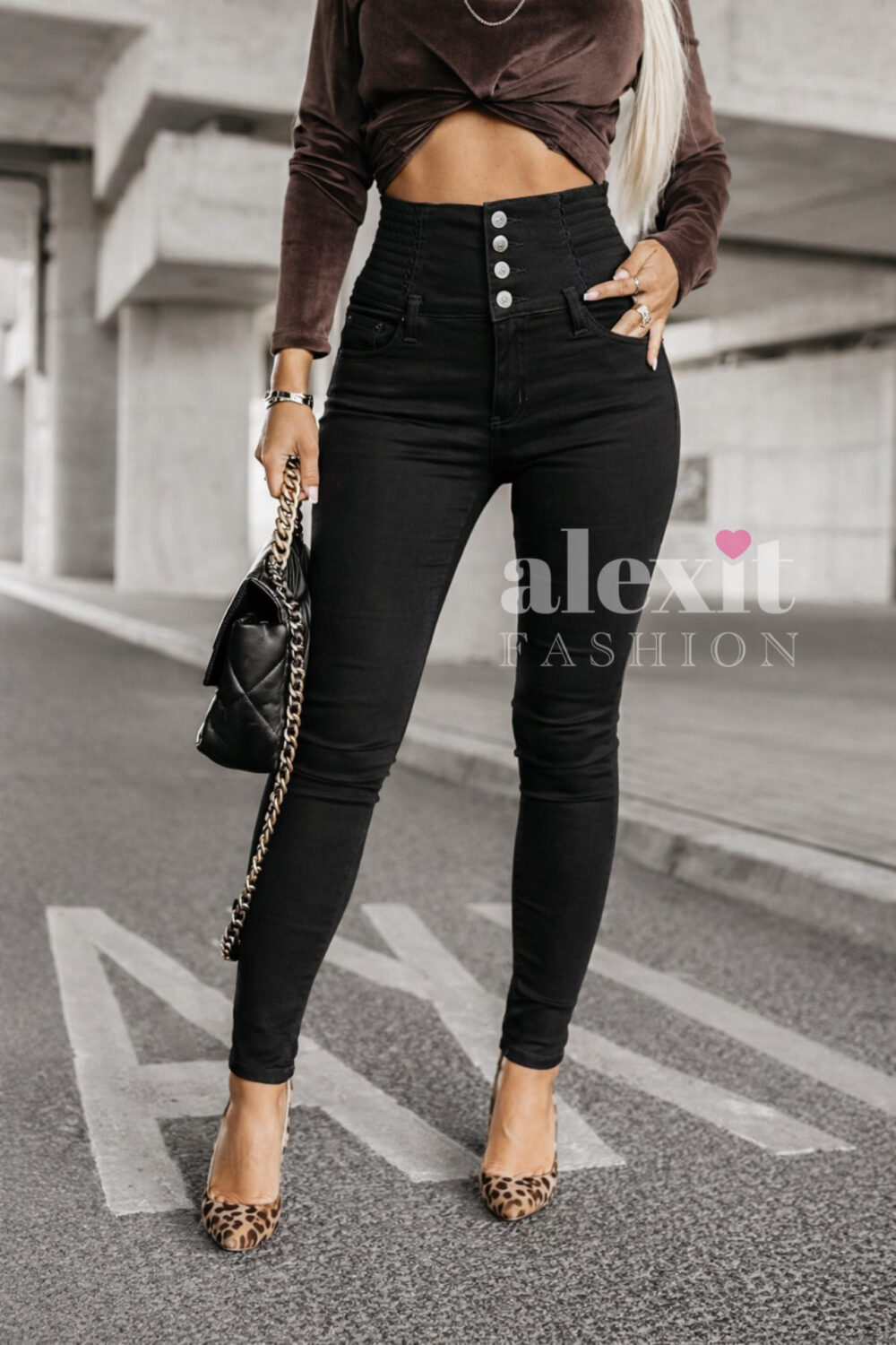 RIFLE SLIM WAIST BLACK – Obrázok 6