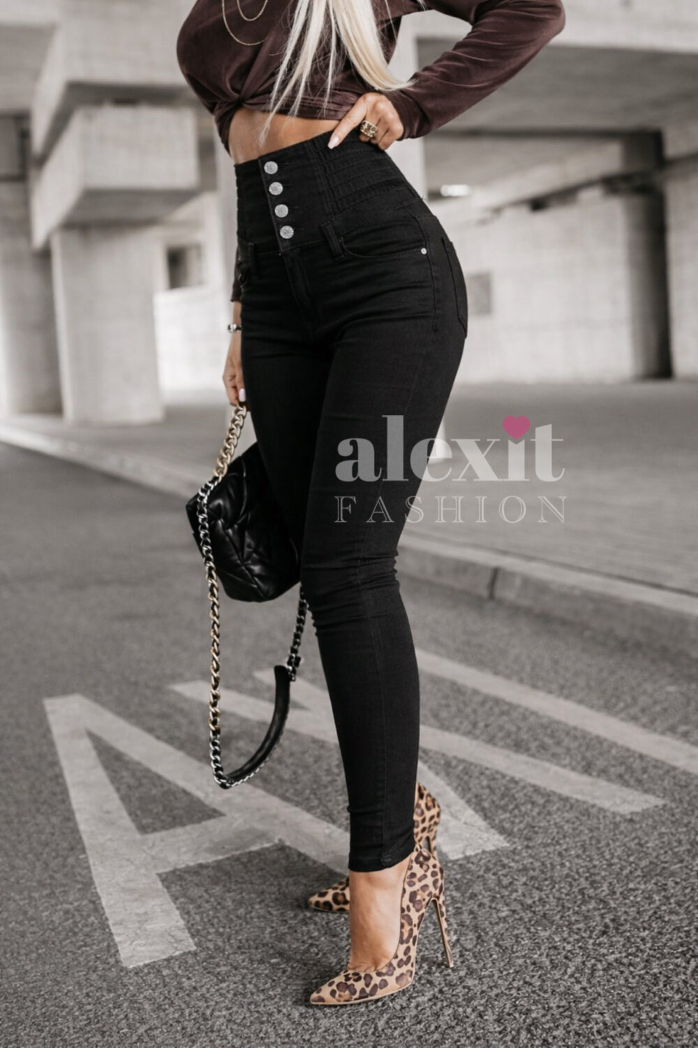 RIFLE SLIM WAIST BLACK – Obrázok 7