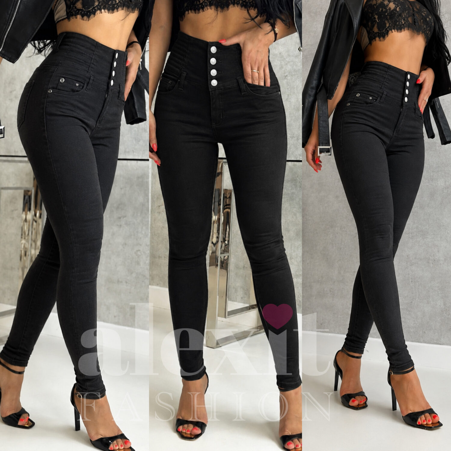 RIFLE SLIM WAIST BLACK