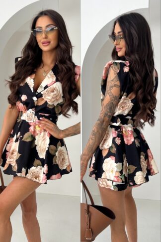 Overal FLOWERIN BLACK