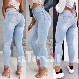 Rifle MASIELKA - EXTRA BABY BLUE - pink heart